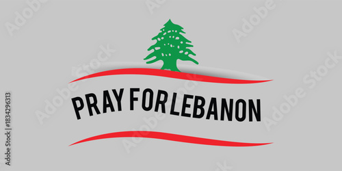 Support for Lebanon Banner - Message of Hope and Solidarity for Political and Awareness Campaigns.