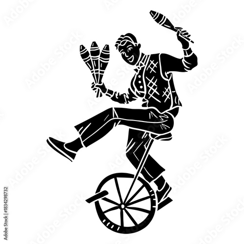 Juggler circus cycle