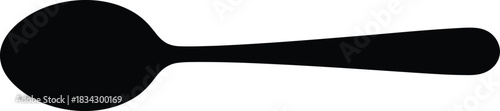 Black spoon silhouette