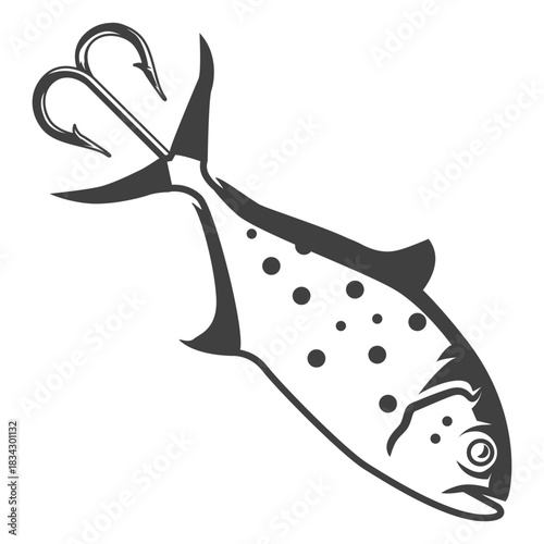 Fishing bait lure illustration