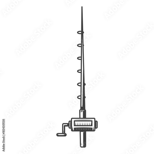 Fishing rod illustration