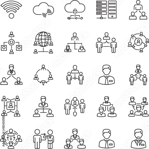 Minimalist black silhouettes