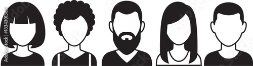 Minimalist black silhouettes