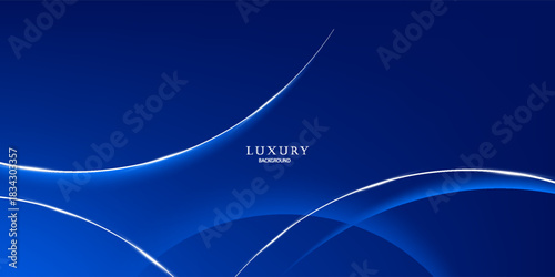 blue abstract background with luxury golden elements vector eps10