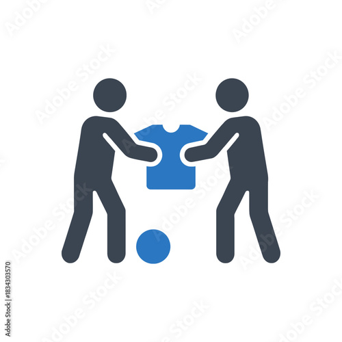 Player Substitution Jersey Swap Icon