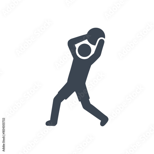 Throw In Overhead Pass Icon