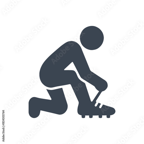 Football Player Preparation Icon