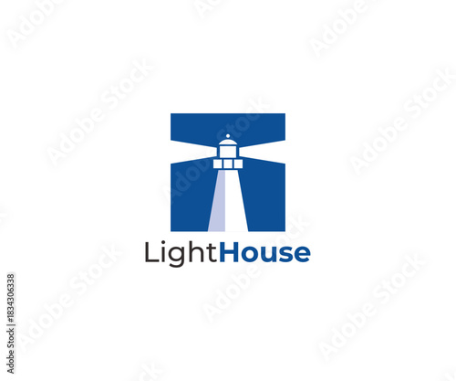 Classic Coastal Lighthouse Logo Design