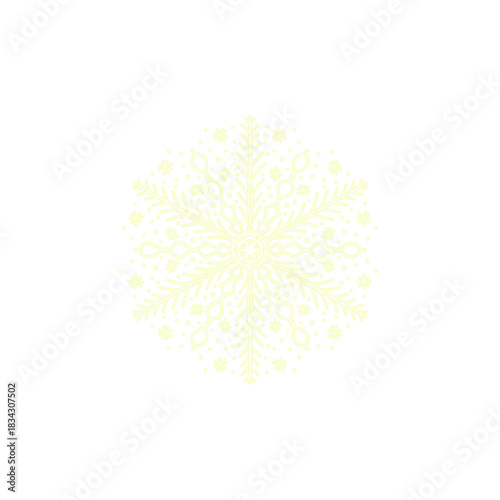 vector illustration of a snowflake