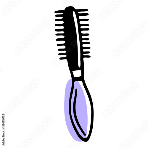 Hair roller brush duotone