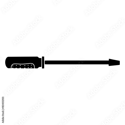 Construction screwdriver black