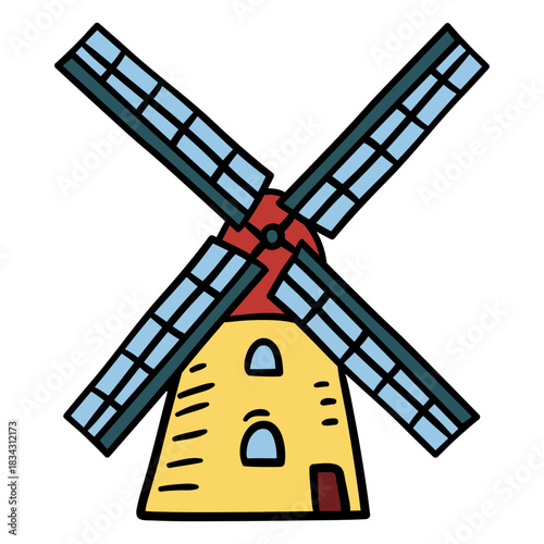 Danish windmill illustration