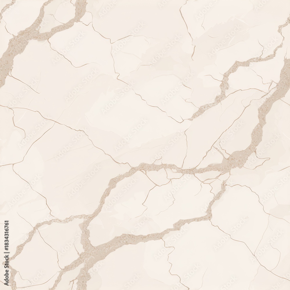 Obraz premium Cracked Beige Marble Texture for Background Design.