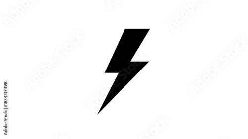 Free Download Black lightning bolt symbol simple vector icon isolated on transparent background representing electricity energy power danger warning and high voltage - GFXLoad