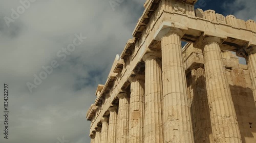 columns and decoration of the Parthenon, Athens