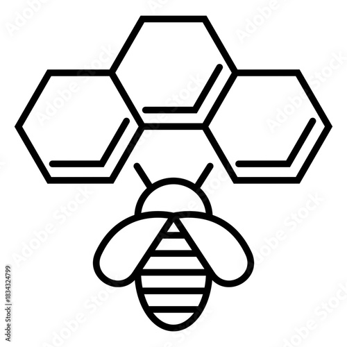 Bee house element stroke