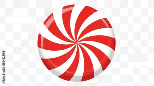 Red and white peppermint candy illustration vector graphic for christmas holiday sweet treat design use