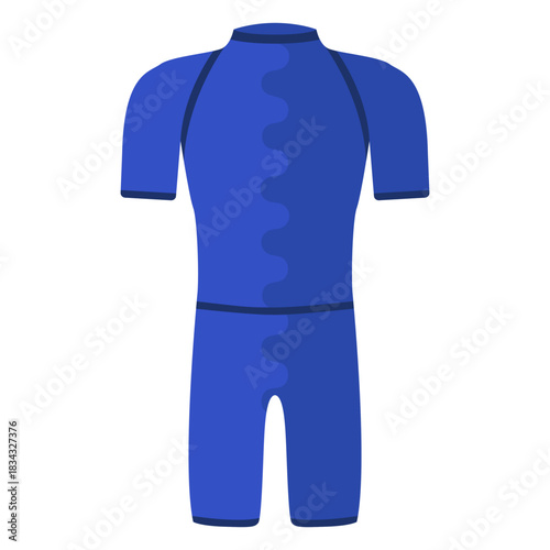 Spring wetsuit flat element