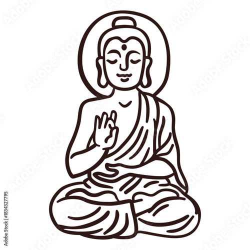 Gautama buddha stroke