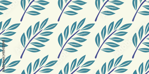 Abstract Gradient Leaves Background with Soft Focus, Layered Color Depth, Minimal Luxury Aesthetic, Modern Elegant Seamless Vector Design