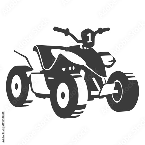 Racing atv black