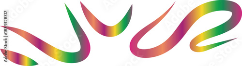 Abstract geometric composition with bold color accents and typographic elements