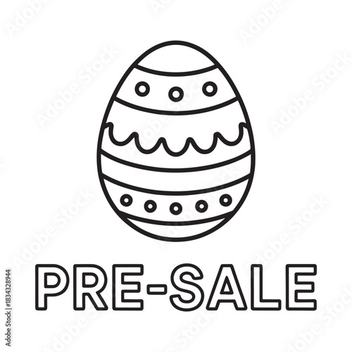 Easter egg pre sale announcement graphic