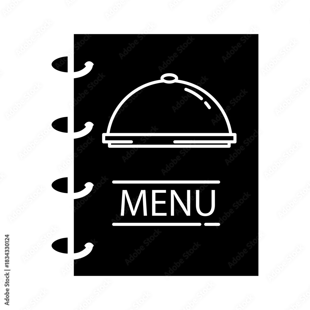 Fototapeta premium breakfast glyph icon. menu meal glyph icon
