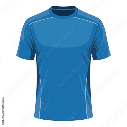 A blank sports jersey, no text or number, clean style, transparent background.