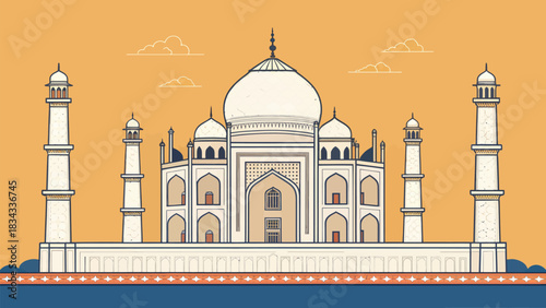 Elegant Marble Inlay Pattern Design Vector Art