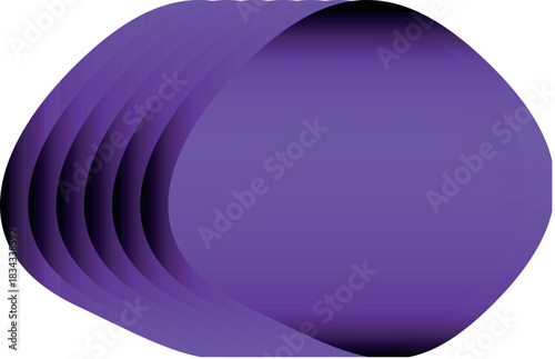 Abstract Irregular Blob and Amoeba Shapes – Purple Gradient Doodle Drops Collection with Contemporary Round Blot Forms Designed on a Smooth for Modern Vector Illustrations 