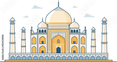 Intricate Muqarnas Honeycomb Vault Pattern Design Vector