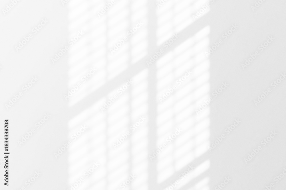 Fototapeta premium Shadow overlay effect. Abstract window shadows on white/transparent background.