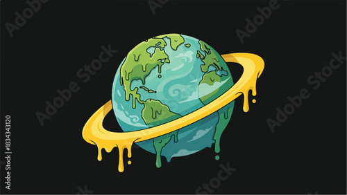 Global Warming: A Visual Representation of Environmental Crisis.