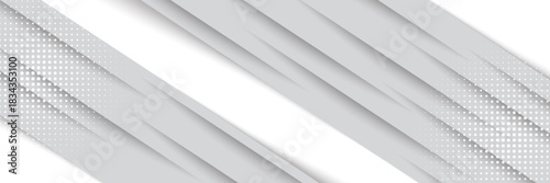 Grey white abstract background paper shine and layer element vector for presentation design. Suit for business, corporate, institution, party, festive, seminar, and talks