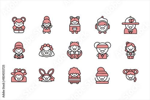 Vector file icon and text graphic on a simple white background