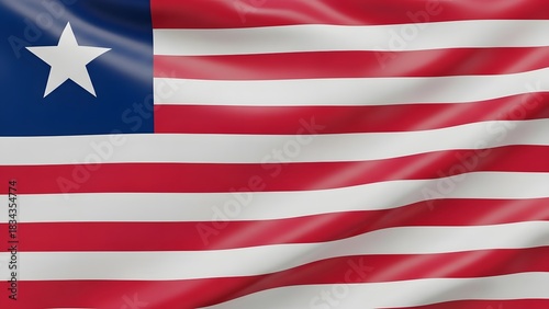 Free Download Waving flag of liberia a symbol of national pride and identity - GFXLoad