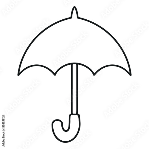 Open umbrella stroke