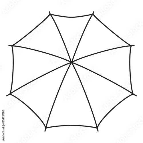 Umbrella from above stroke