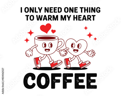 Cute Coffee Valentine SVG