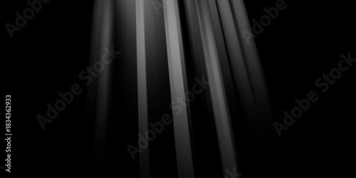 Bright light beam shining in a dark background, Ethereal light rays with sharp highlights for artistic backgrounds. Single Light Beam Shining Through Darkness Hope and Guidance. rays of light falling 