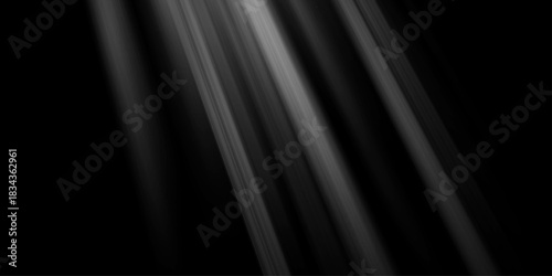 Bright light beam shining in a dark background, Ethereal light rays with sharp highlights for artistic backgrounds. Single Light Beam Shining Through Darkness Hope and Guidance. rays of light falling 