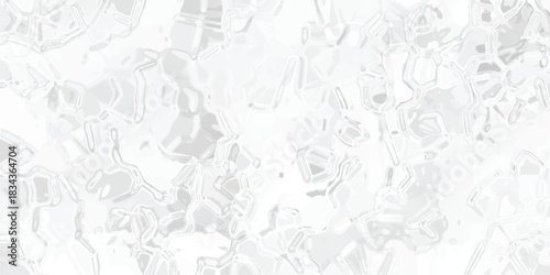 Clean White Abstract Background with Organic Polygonal Shapes and Subtle Gray Outlines Creating a Modern and Minimalist Geometric Pattern for Design