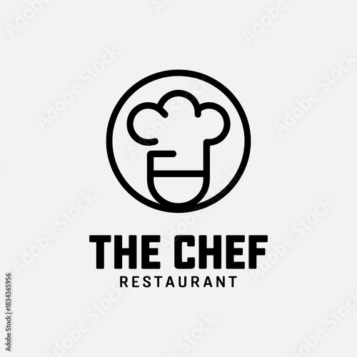 Creative chef logo restaurant logo