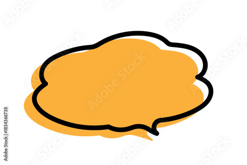 手書き風のシンプルで可愛い吹き出し