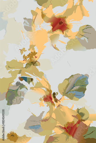 Abstract contemporary seamless pattern. Hand-drawn grunge artwork design. Repeatable boho print. Vector illustration.