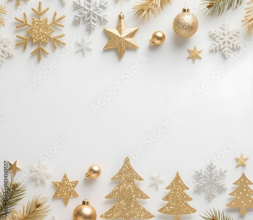 09 Luxury Gold Silver Christmas Border Design