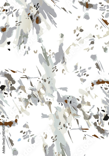 Seamless colorful floral pattern. Hand drawn flowers, herbs, leaves, branches, berries, tulip. Simple cute flat vector elements. Design for textile, cover, wallpaper