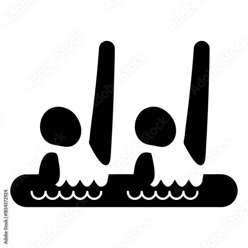 People in synchronised swimming