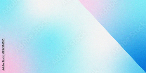 light blue and pink gradient abstract background with gain noise texture effect. artistic blur fluid. Abstract neutral horizontal background. Abstract pink and white color gradient background. 
